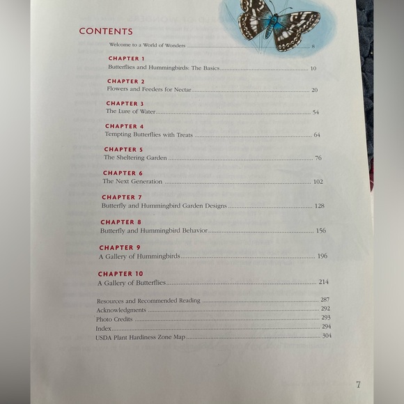 Beautiful hardcover book - Attracting Butterflies & Hummingbirds - Picture 4 of 5